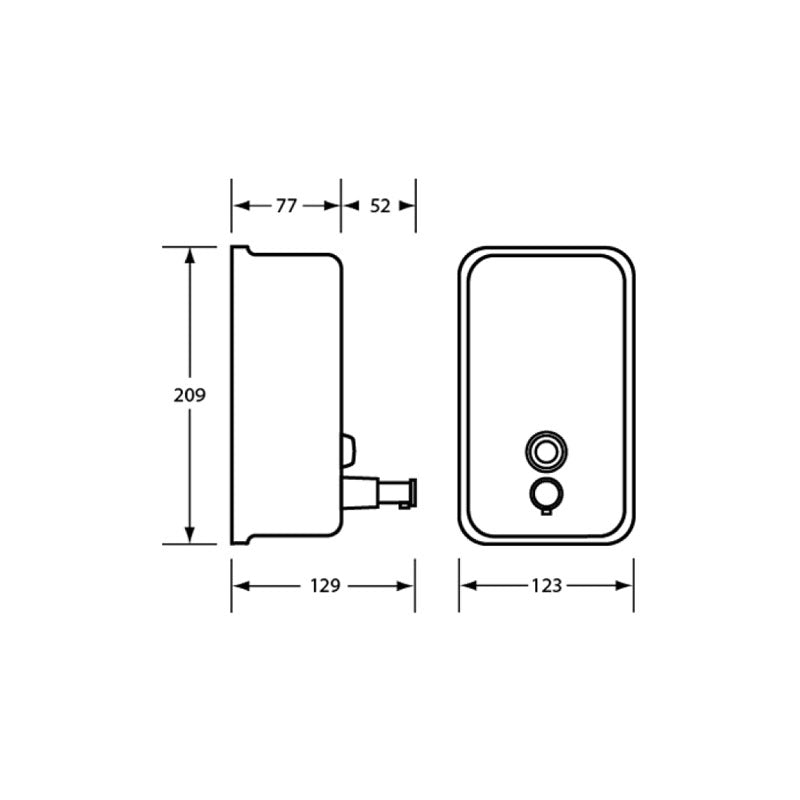 Ellipse Soap Dispenser Spec