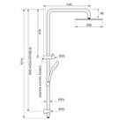 Villeroy & Boch Embrace 300 Square Shower System Spec 