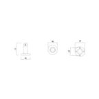 Master Rail End Pillars Matt Black (Pair) specifications