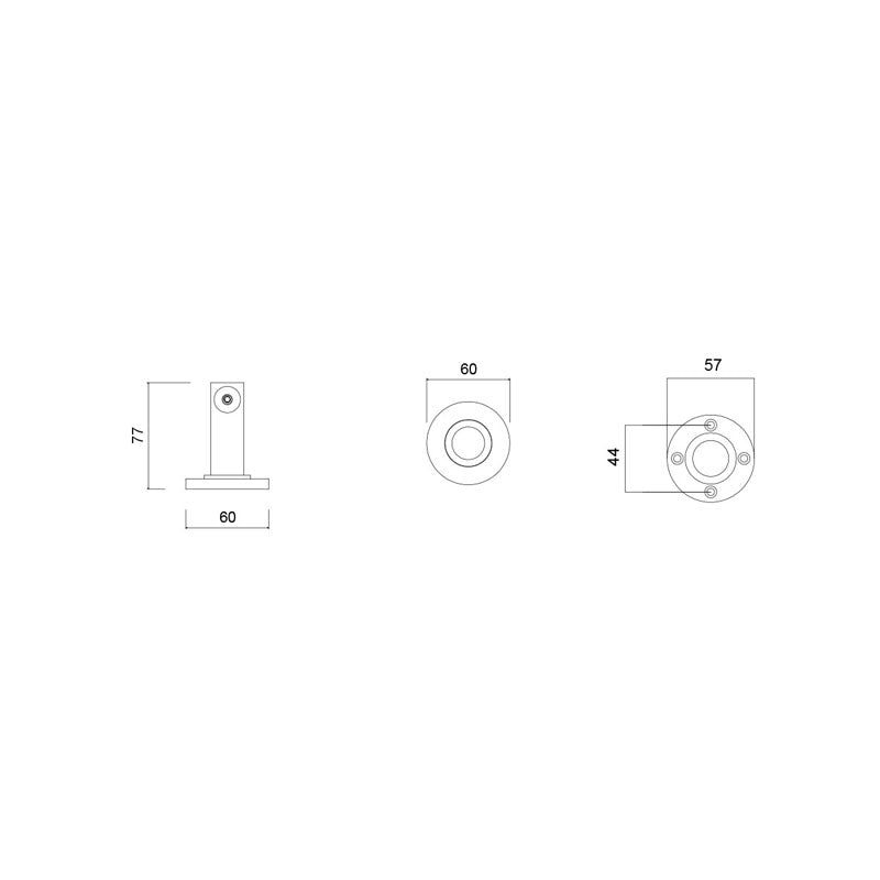 Master Rail End Pillars Matt Black (Pair) specifications