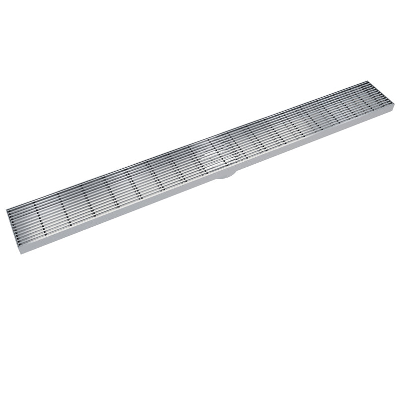 EzyFlow 900 Linear Heelguard Channel Grate - Marine Grade 316 Stainless Steel | Brushed Stainless Steel