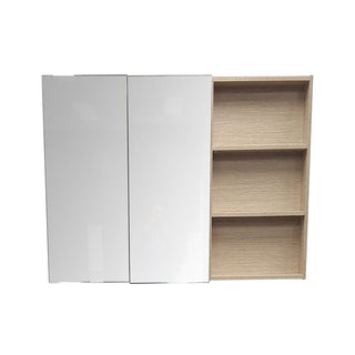Parisi Feel Mirror Cabinet Open Shelves- Sand