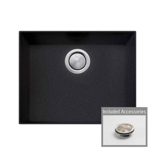 Oliveri Florence Black Large Bowl Undermount Sink