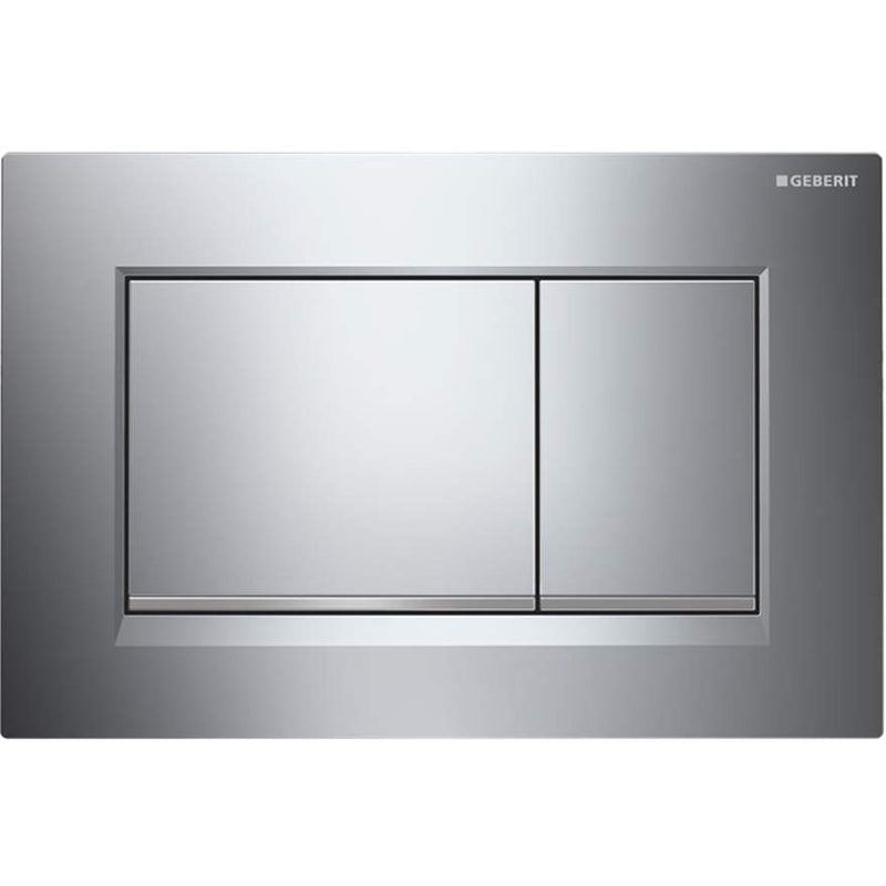 Oliveri Chrome Concealed Cistern Flush Plate with Square Buttons