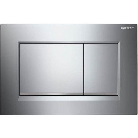 Geberit Chrome Cistern Flush Plate with Square Buttons 115.883.KH.1