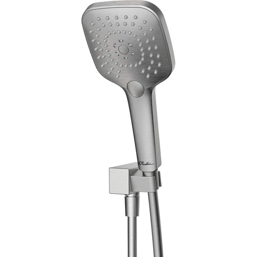 Oliveri Monaco Brushed Nickel Hand Shower With Bracket