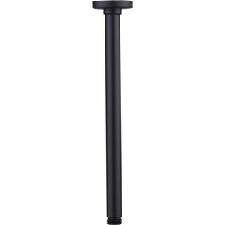 Oliveri Rome Matte Black Ceiling Mounted Shower Arm