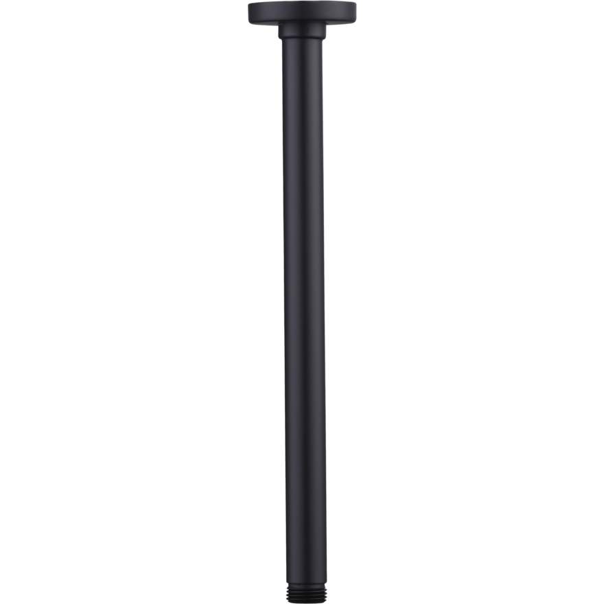 Oliveri Rome Matte Black Ceiling Mounted Shower Arm
