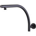 Oliveri Rome Matte Black Raised Wall Mounted Shower Arm