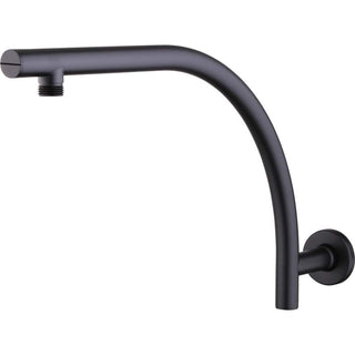 Oliveri Rome Matte Black Raised Wall Mounted Shower Arm