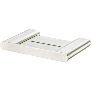 Oliveri Madrid Brushed Nickel Soap Holder With Shelf