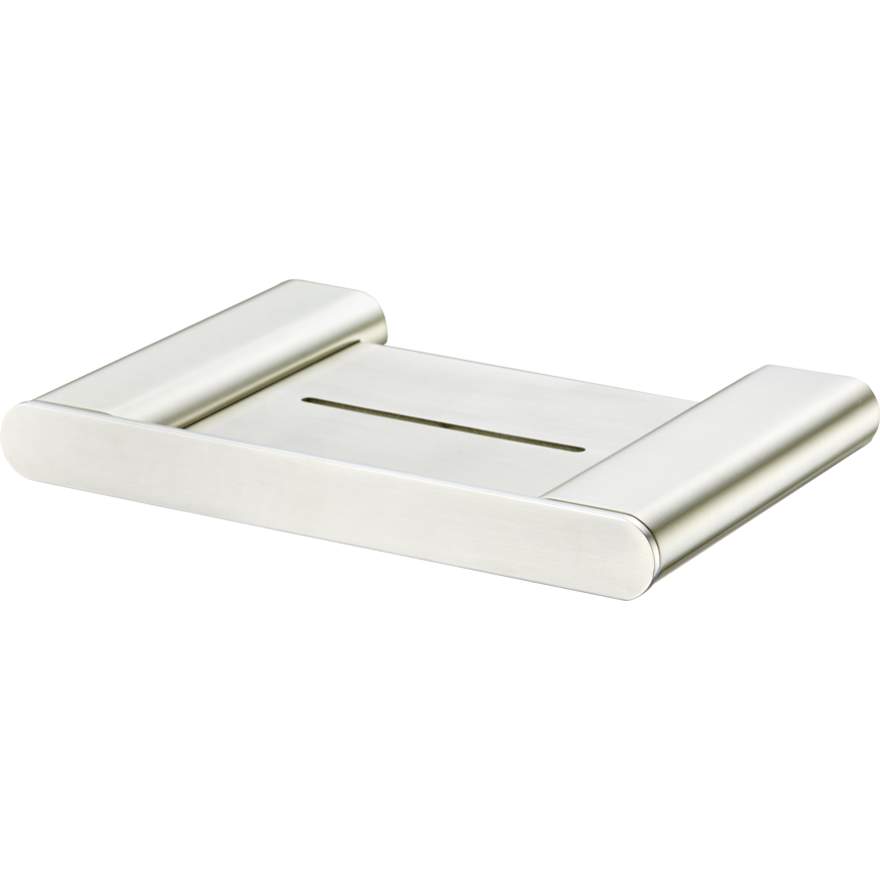 Oliveri Madrid Brushed Nickel Soap Holder With Shelf