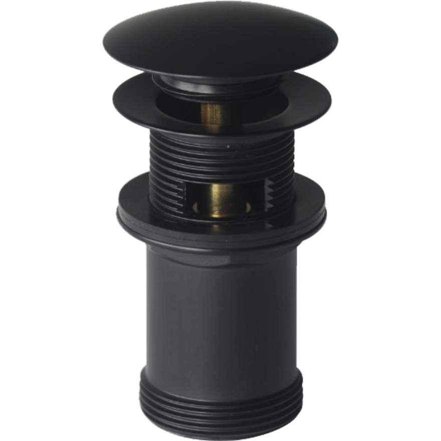 Oliveri Universal Matte Black Pop Up Plug and Waste