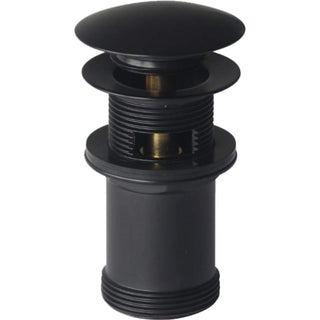 Oliveri Universal Matte Black Pop Up Plug and Waste
