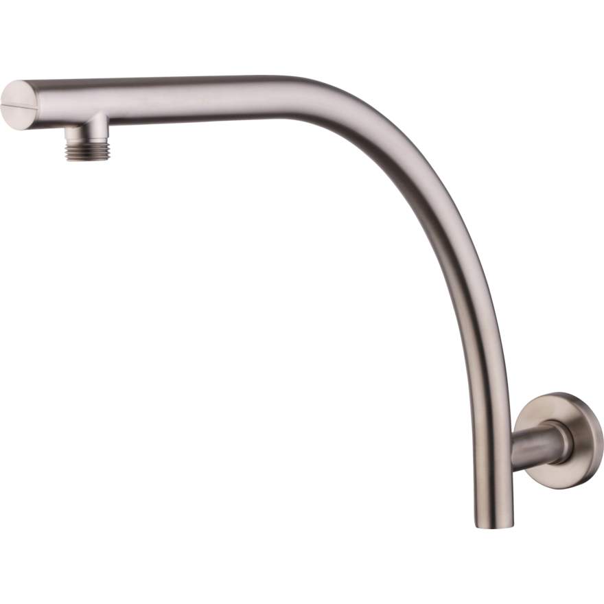 Oliveri Rome Brushed Nickel Raised Wall Mounted Shower Arm