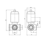 FIMA Bodies for Wall Mixers Small Back plate Specification