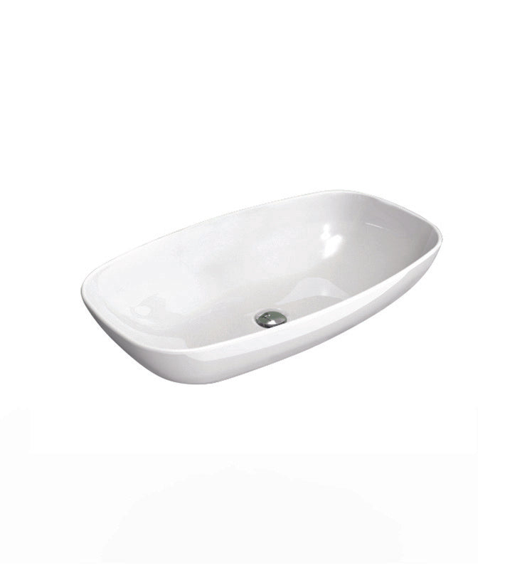Parisi Nudaslim 75 Bench Ceramic Basin Gloss White