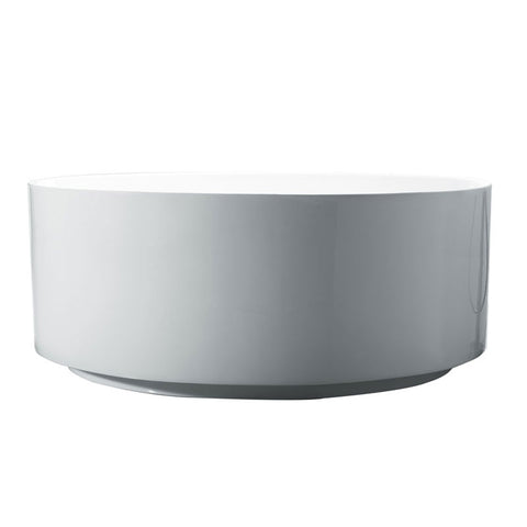 Decina Florencia 1400mm Acrylic Freestanding Bath - Gloss White