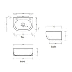 Parisi Pass 31 Wall Basin 1TH Specification