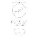 Studio Bagno Form 45 Circle Bench Basin