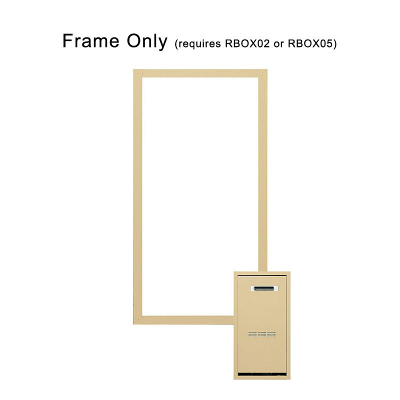 Rinnai Semi Recessed Frame Only requires RBOX02 or RBOX05