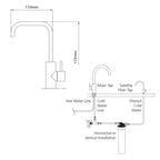 Oliveri Satellite Water Filtration System with Square Goose Neck Filter Tap Specification