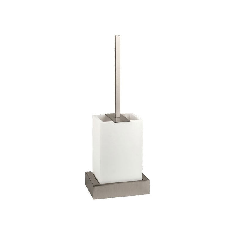 Gessi Rettangolo Toilet Brush Holder in White Corian