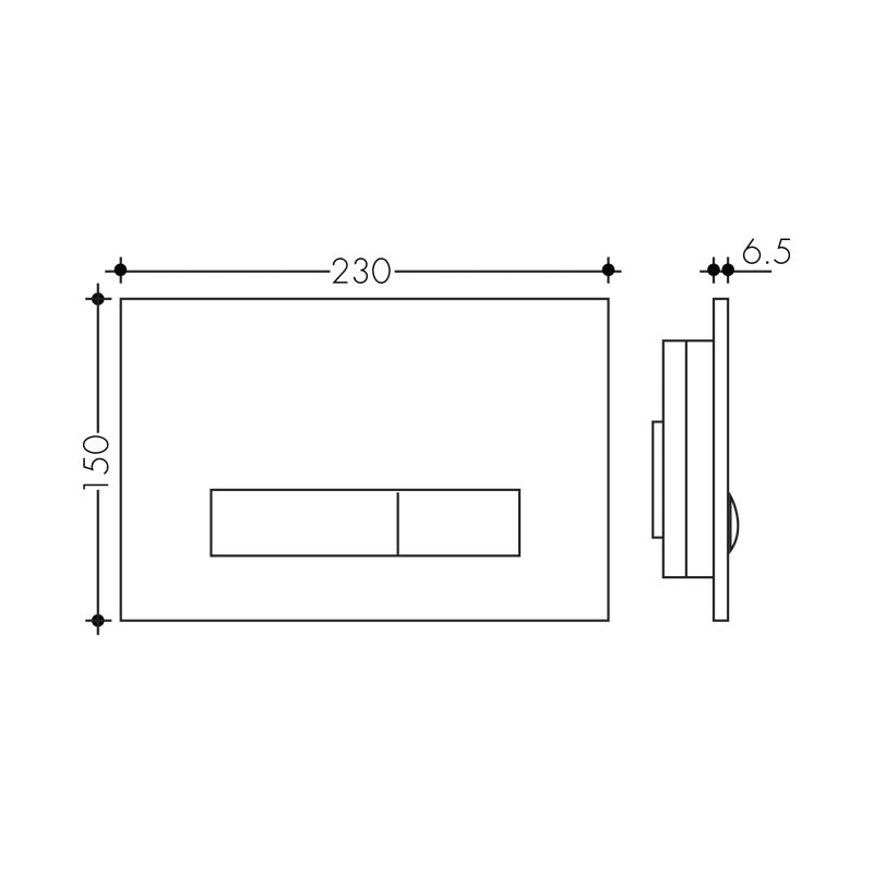 Studio Bagno Oli Glam Push Plate Spec