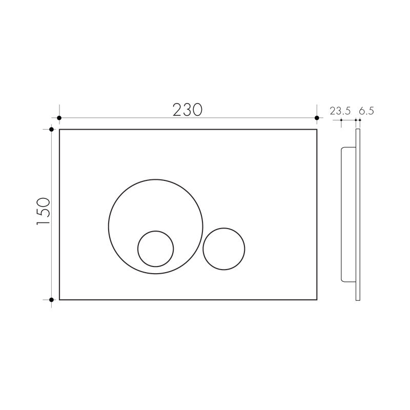 Studio Bagno Oli Globe Push Plate Spec