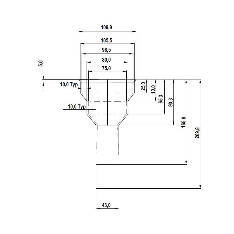 Gentec Grate Seal One way valve to Suit 100mm/80mm Pipe specifications