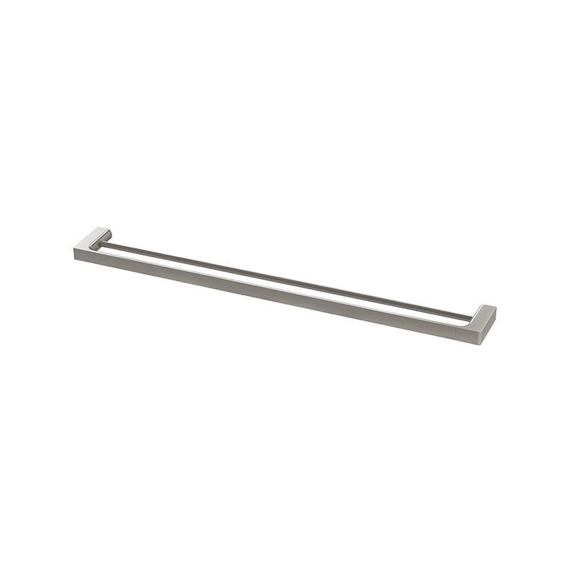 Phoenix Gloss Double Towel Rail 800mm - Brushed Nickel