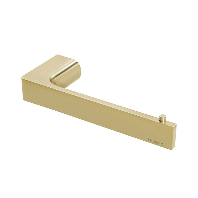 Phoenix Gloss Toilet Roll Holder - Brushed Gold