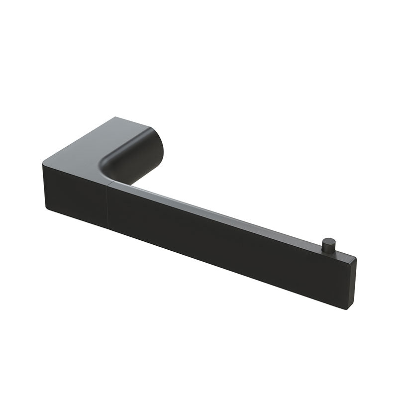 Phoenix Gloss Toilet Roll Holder - Matte Black