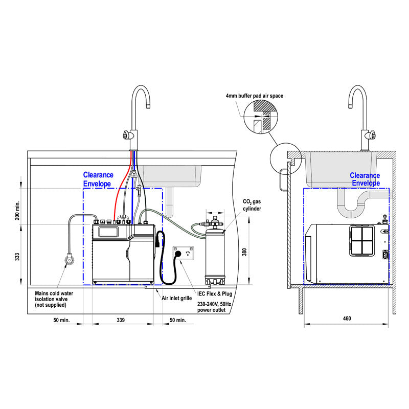 Zip Hydrotap G5 Arc All-In-One Gunmetal H52783Z9 Installation