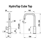 Zip Hydrotap G5 Cube Matte Black Chilled and Boiling H53784Z3 Specification