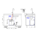 Zip Hydrotap G5 Cube Bright Chrome Boiling and Ambient H53785 Installation