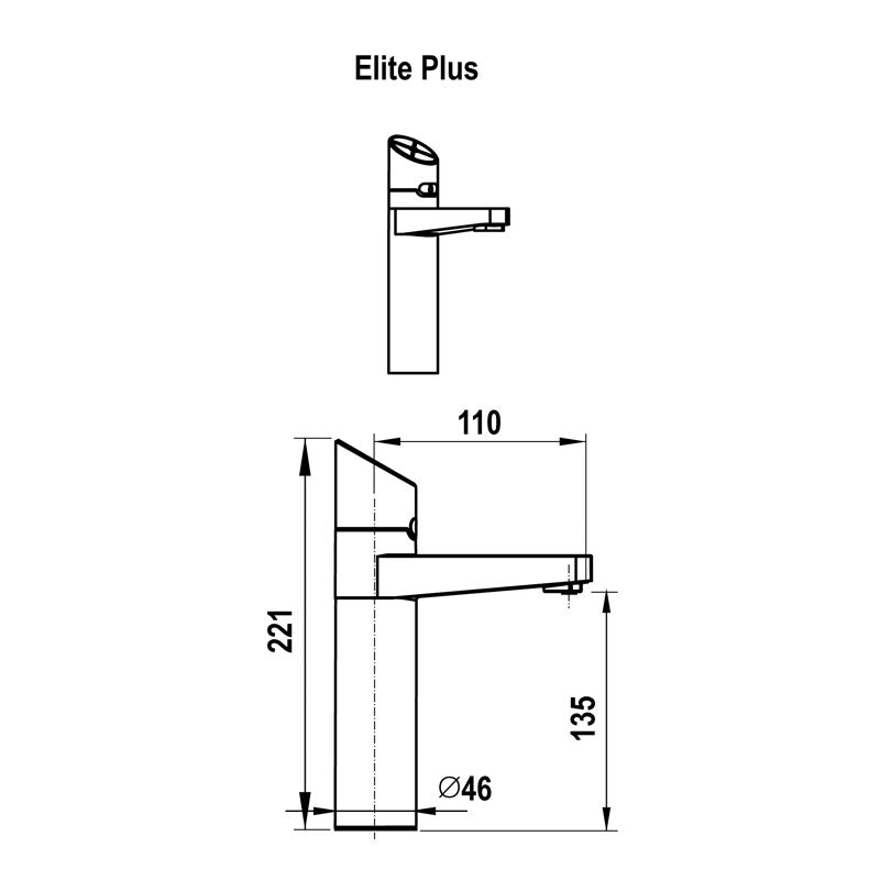Zip HydroTap G5 Boiling, Chilled & Sparkling Elite Plus Matte Black H5E783Z03AU Specification