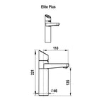 Zip HydroTap G5 Boiling & Chilled Elite Plus Matte Black H5E784Z03AU Specification