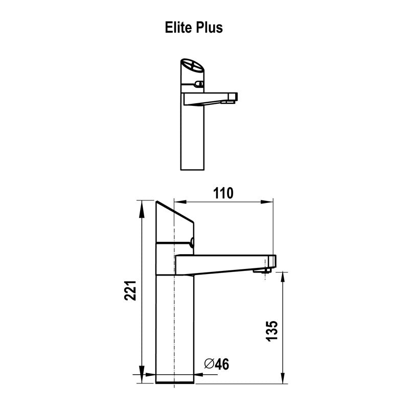 Zip HydroTap G5 Boiling & Chilled Elite Plus Matte Black H5E784Z03AU Specification