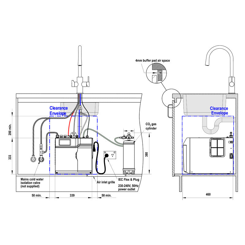 Zip Hydrotap G5 Celsius ARC All-In-One Bright Chrome H57783 Installation
