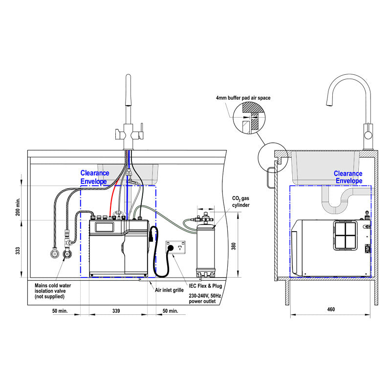 Zip Hydrotap G5 Celsius ARC All-In-One Matte Black H57783Z3 Installation