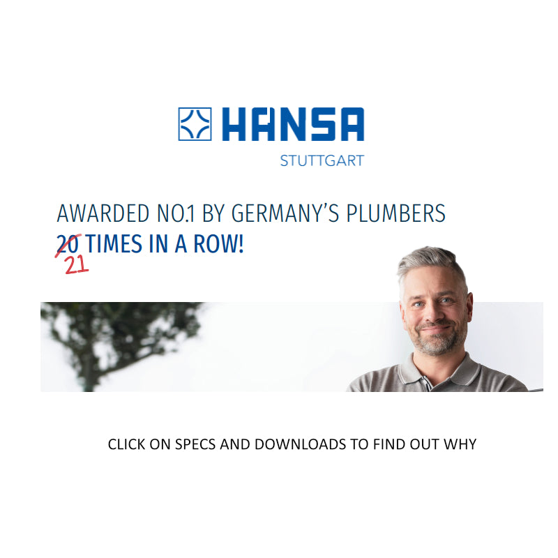 Hansa Ecojet Trio 95-720 Rail Set - Chrome
