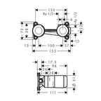 Hansgrohe Basic Set for Basin Mixer Specification