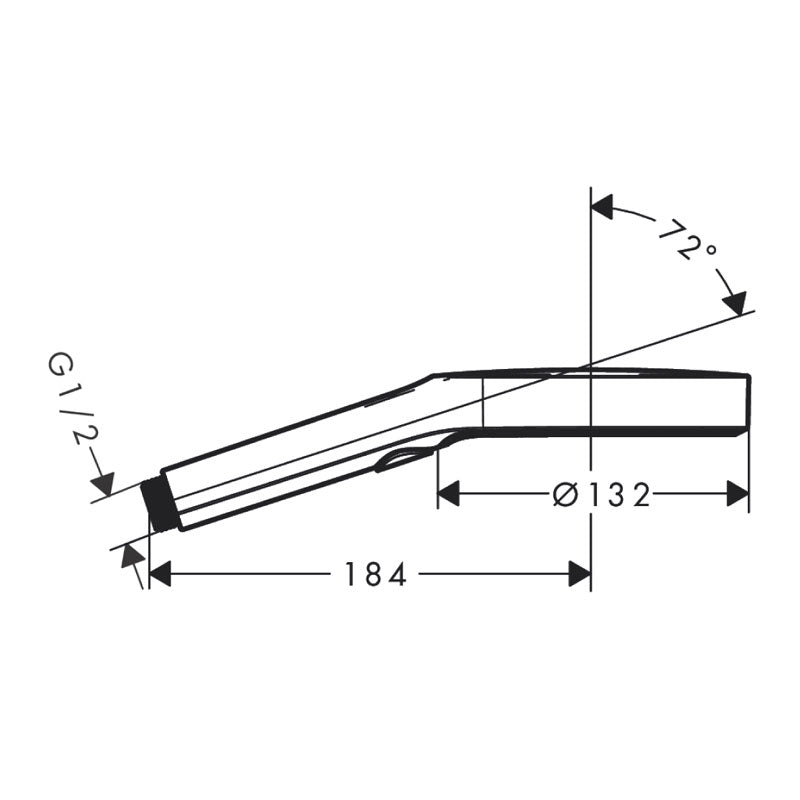 Hansgrohe Rainfinity Hand Shower 130 3jet EcoSmart Specification