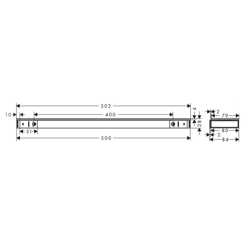 Hansgrohe Rainfinity Shelf 500 Specification