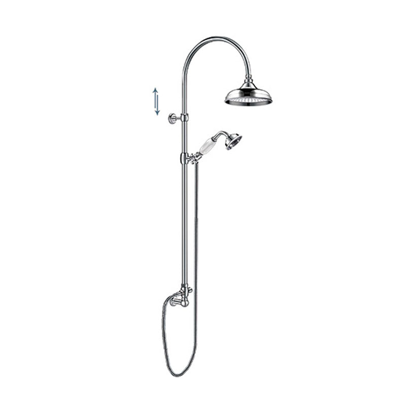Parisi Hermitage Shower Column with Diverter Chrome