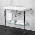 Victoria + Albert Candella 114 Washstand - No Tap Holes - Gloss White - CAN-114-N-PC