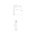 Parisi O'Rama High Basin Mixer Chrome with Matt Black Handle specifications