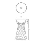 Parisi Wire Column (Black Basin/Black Frame) Specification