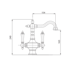 Parisi Hermitage Basin Twinner - Chrome